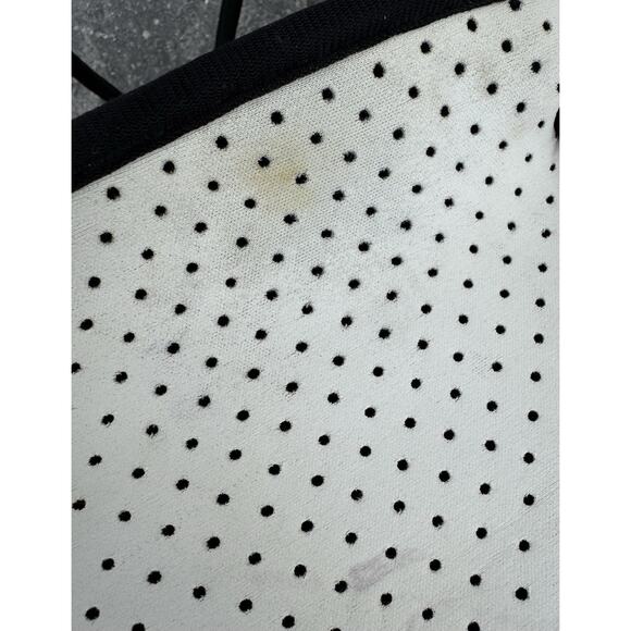 PARKER & HYDE Neoprene tote Bag Rainbow Stripe Perforated Designer - Picture 9 of 9